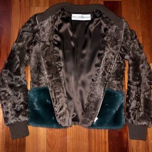 Pologeorgis Women’s Real Lamp Fur Jacket